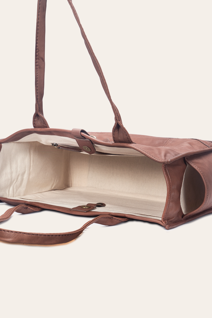 Frye Top Pick - Campus Cognac Tote