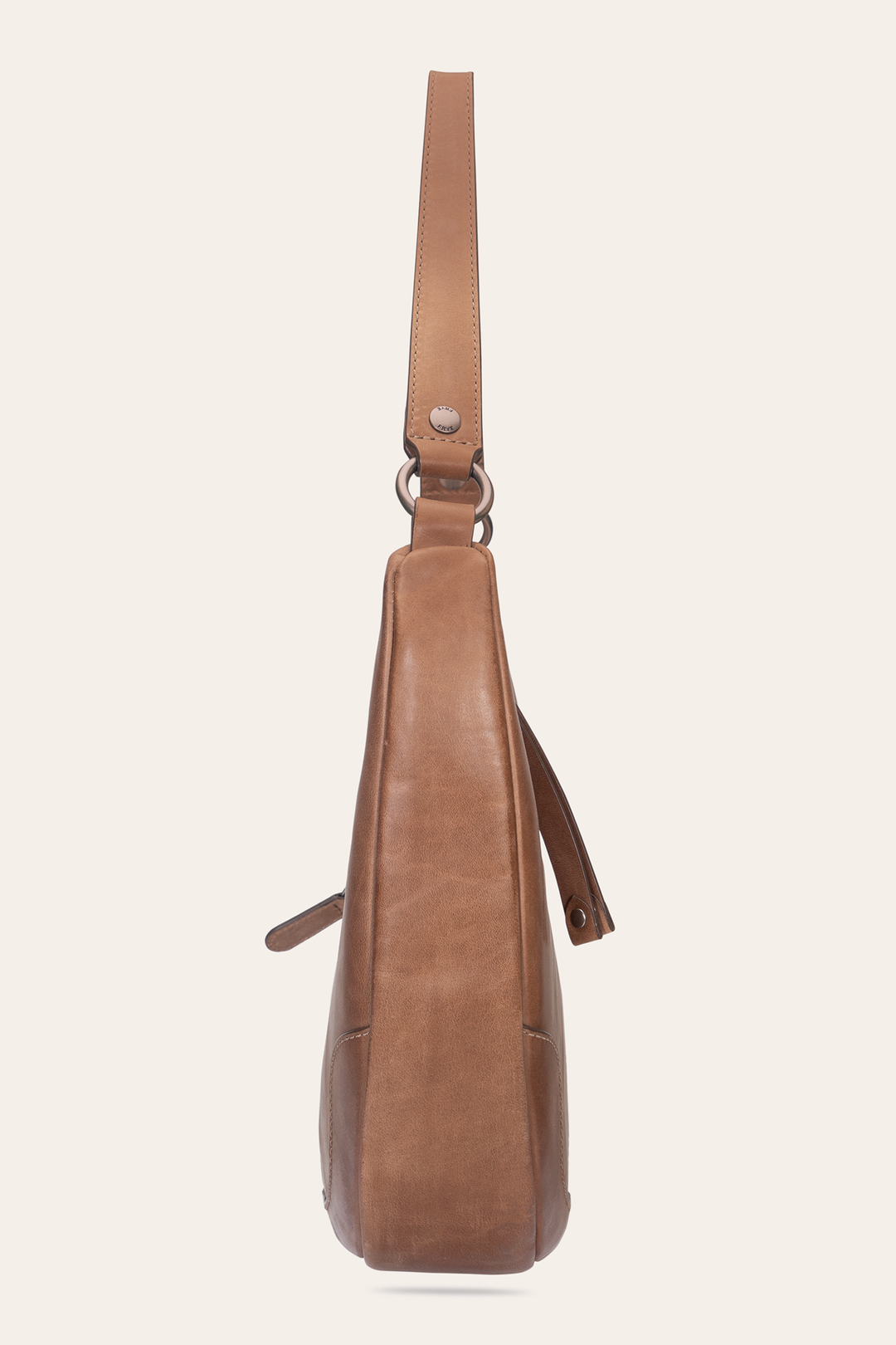 Frye Latest - Melissa Beige Crescent Hobo