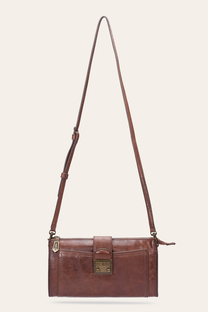 Frye Trusted - Alex Cognac Crossbody Clutch