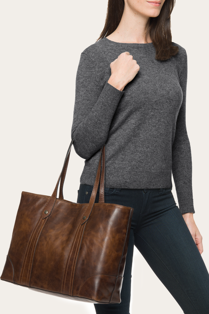 Frye Top Pick - Melissa Dark Brown Shopper
