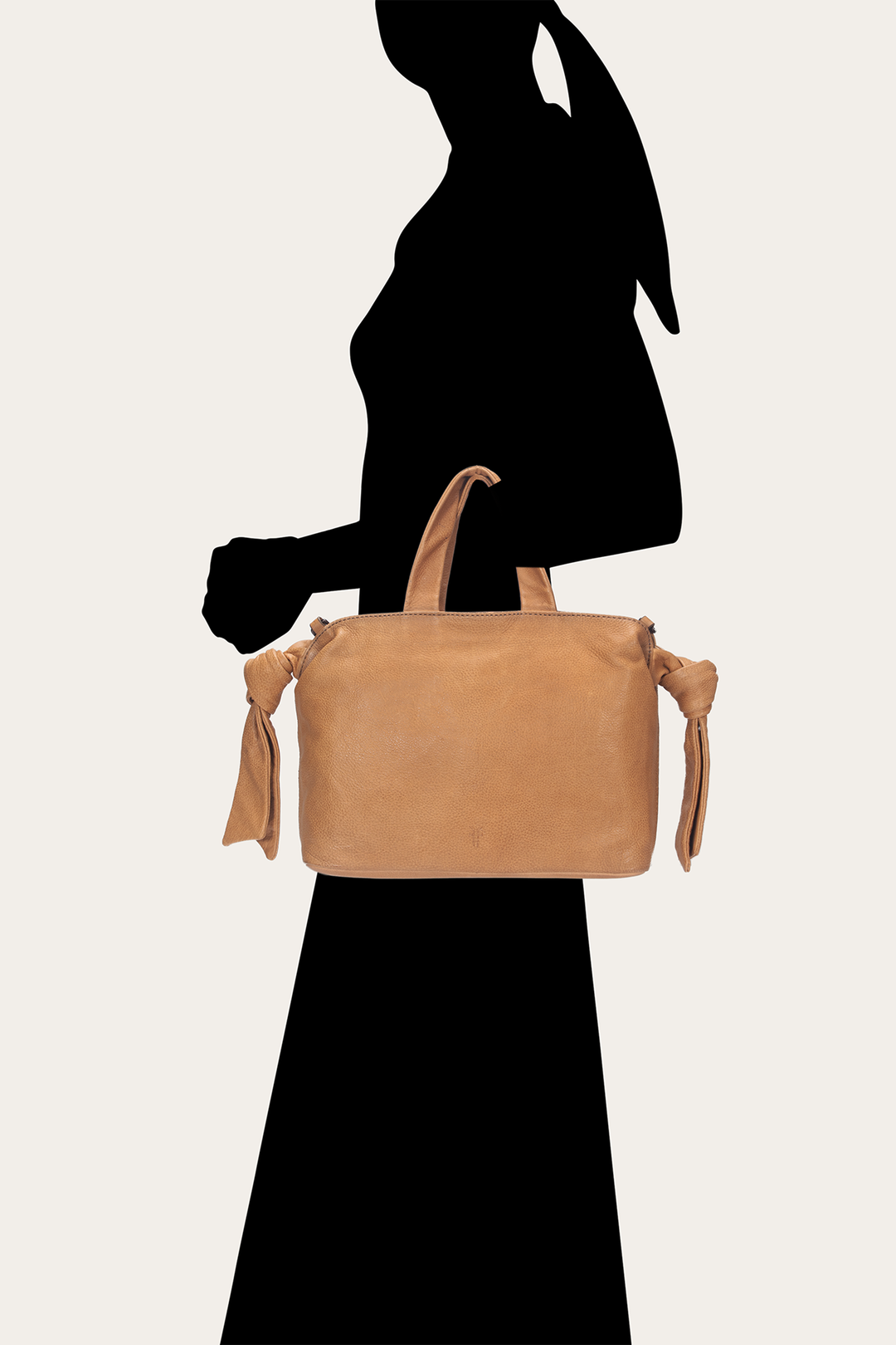 Frye Featured - Beige Nora Knotted Satchel