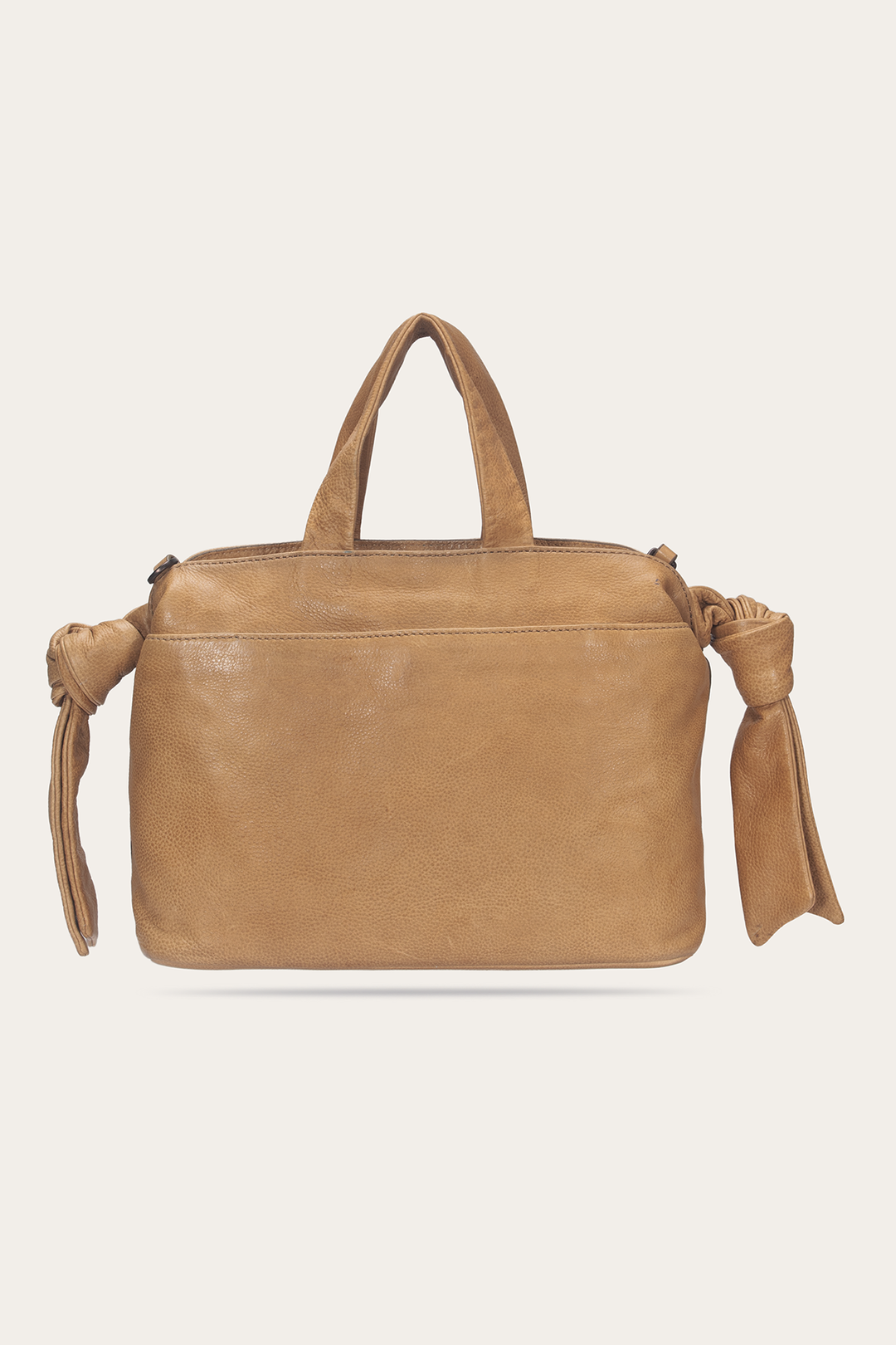 Frye Featured - Beige Nora Knotted Satchel