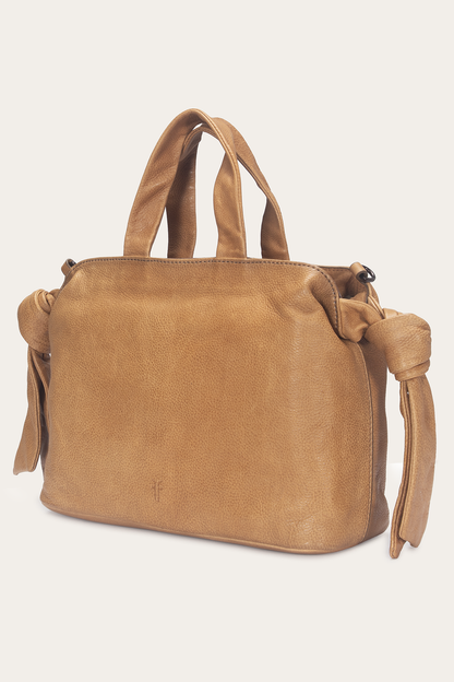 Frye Featured - Beige Nora Knotted Satchel