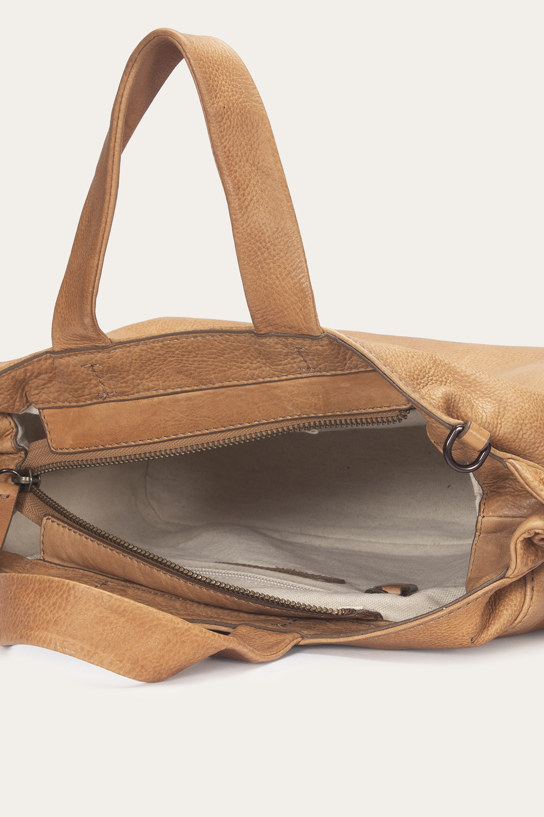 Frye Featured - Beige Nora Knotted Satchel