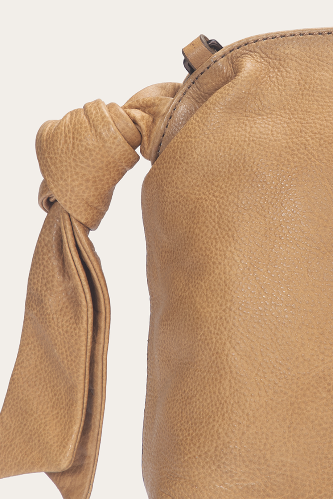 Frye Featured - Beige Nora Knotted Satchel