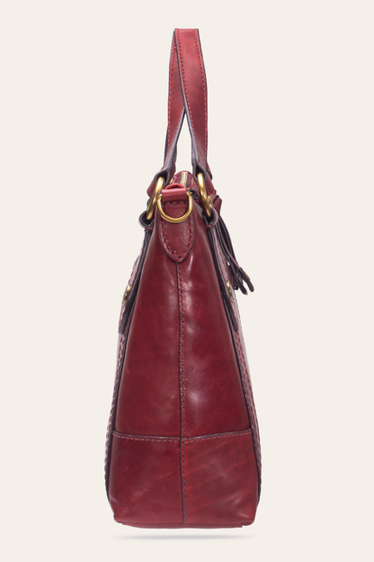 Frye Great Value - Berry Lacquer Melissa Medium Satchel