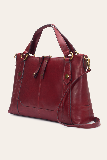Frye Great Value - Berry Lacquer Melissa Medium Satchel