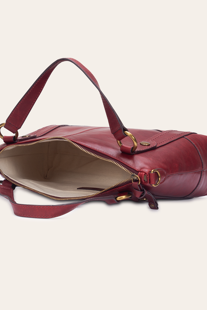 Frye Great Value - Berry Lacquer Melissa Medium Satchel