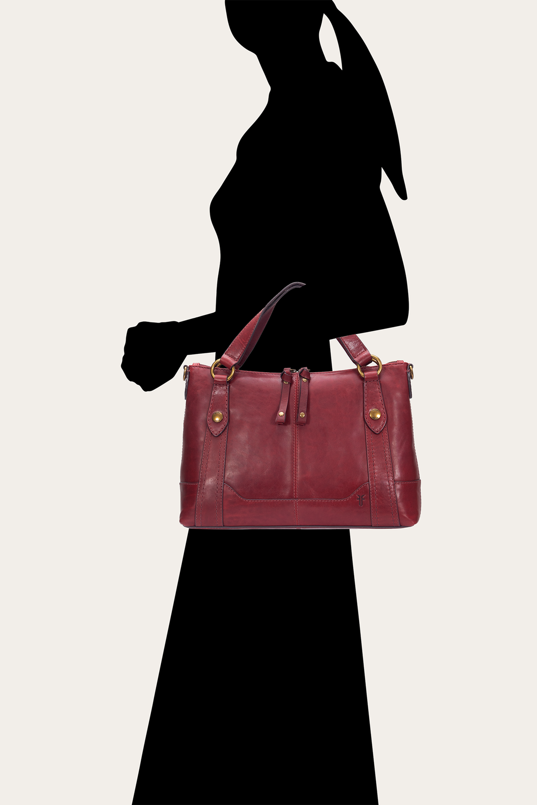 Frye Great Value - Berry Lacquer Melissa Medium Satchel