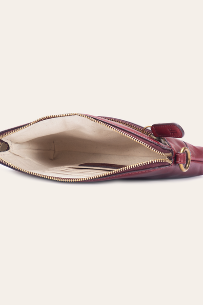 Frye Great Value - Berry Lacquer Melissa Crossbody Wristlet