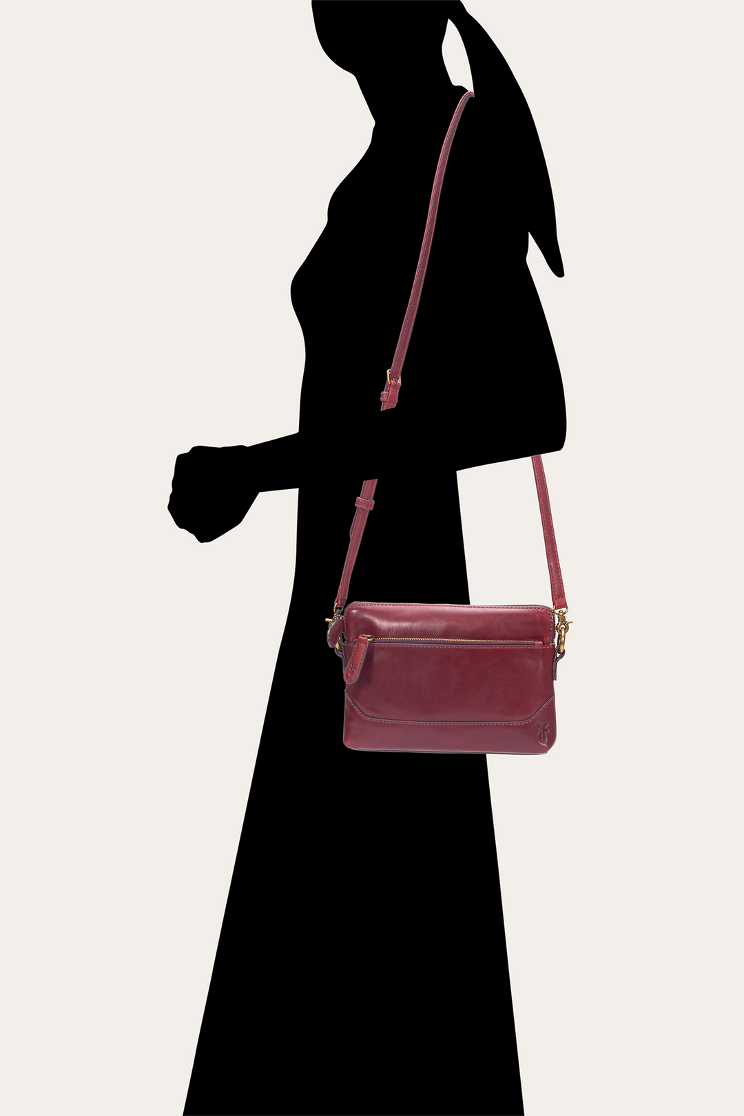 Frye Great Value - Berry Lacquer Melissa Crossbody Wristlet