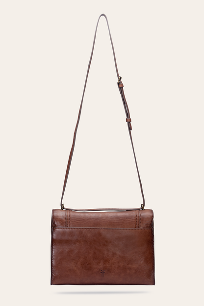 Frye Featured - Alex Cognac Flap Shoulder