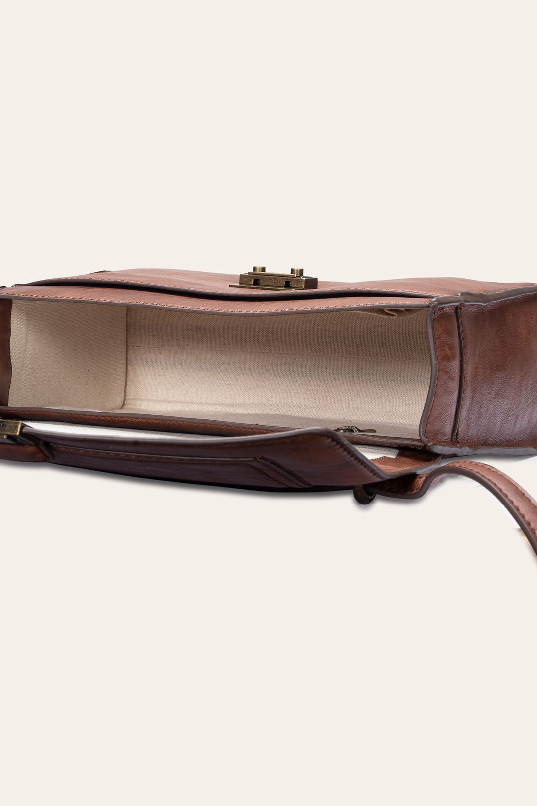 Frye Featured - Alex Cognac Flap Shoulder