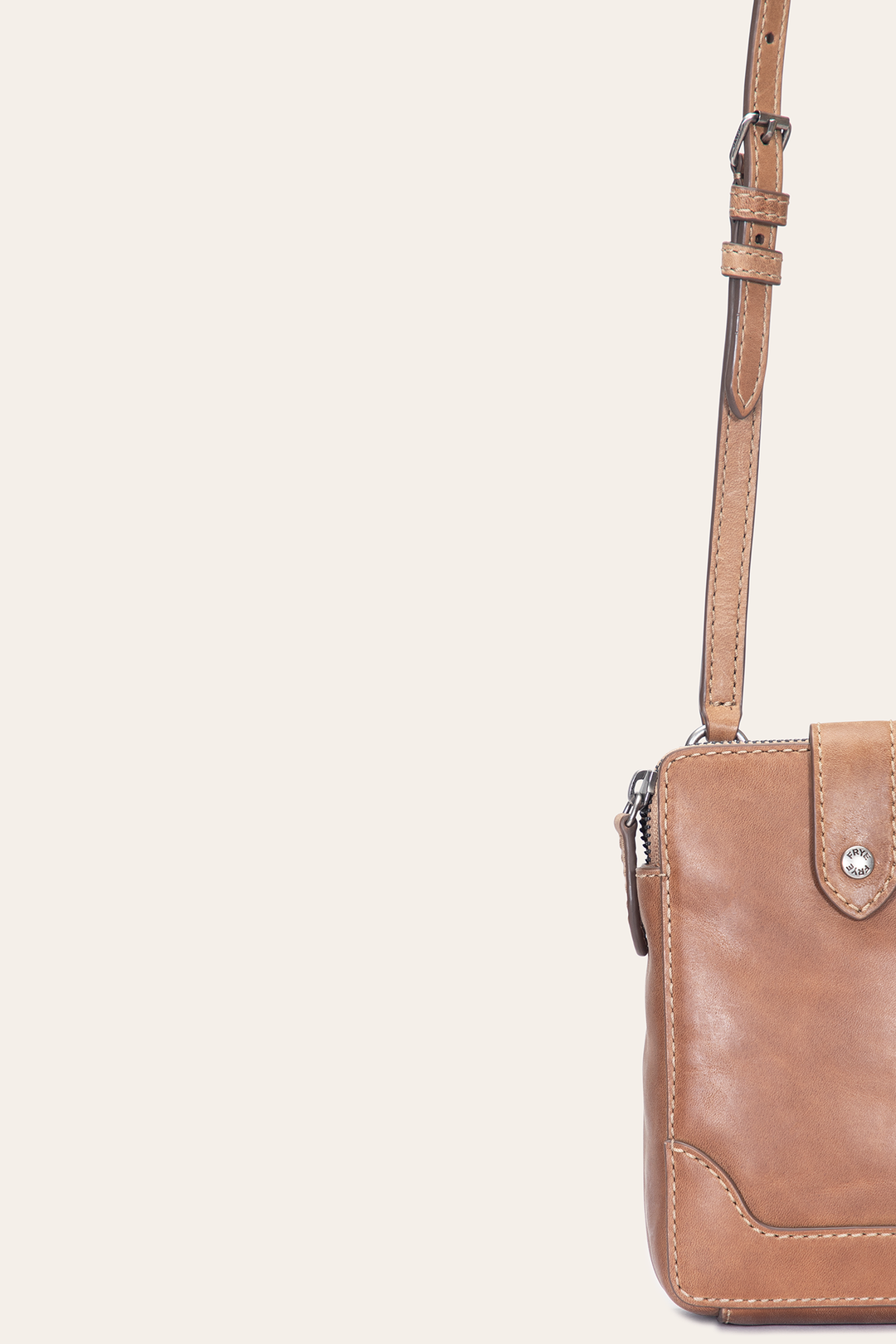 Frye Premium - Melissa Beige Phone Crossbody