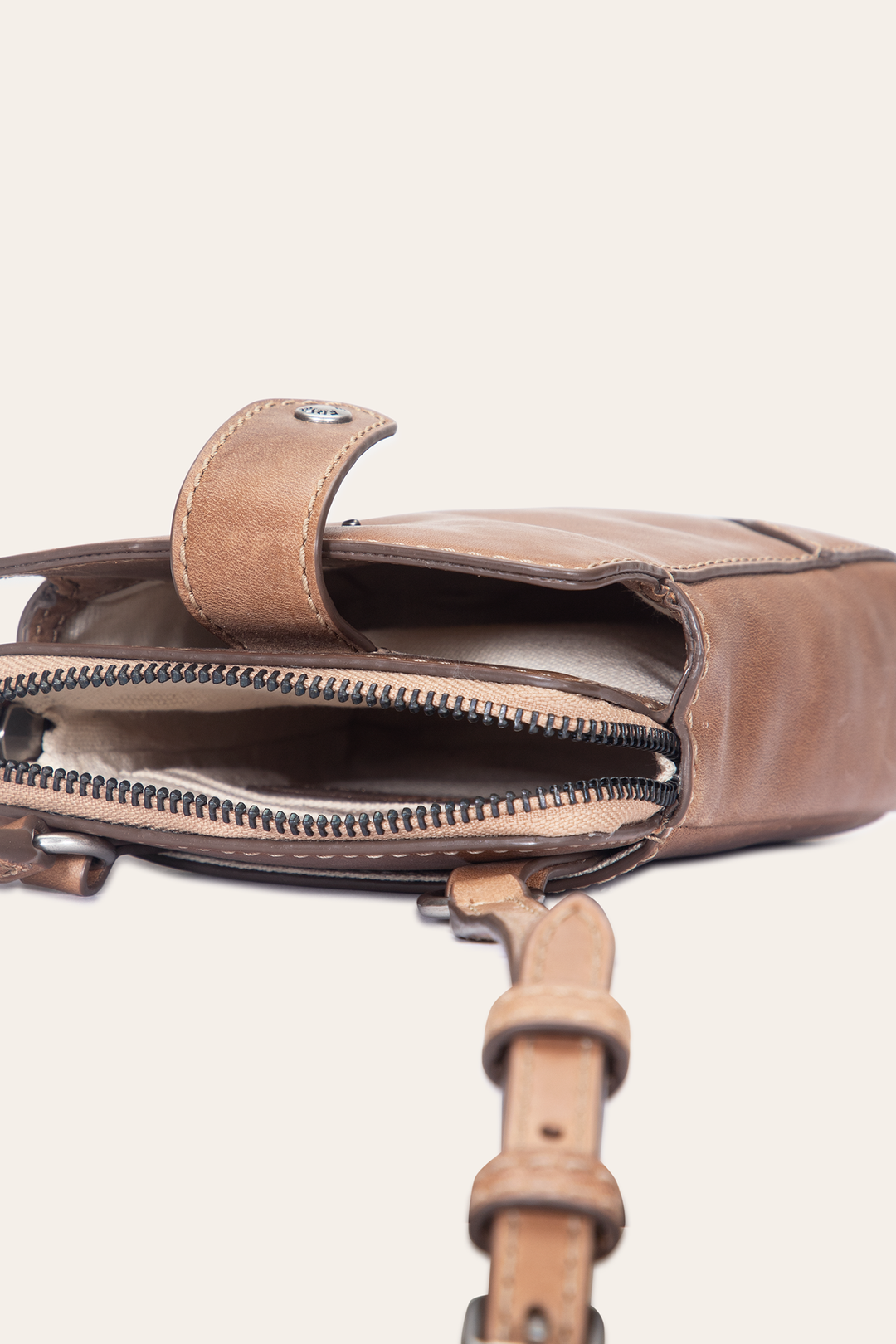 Frye Premium - Melissa Beige Phone Crossbody