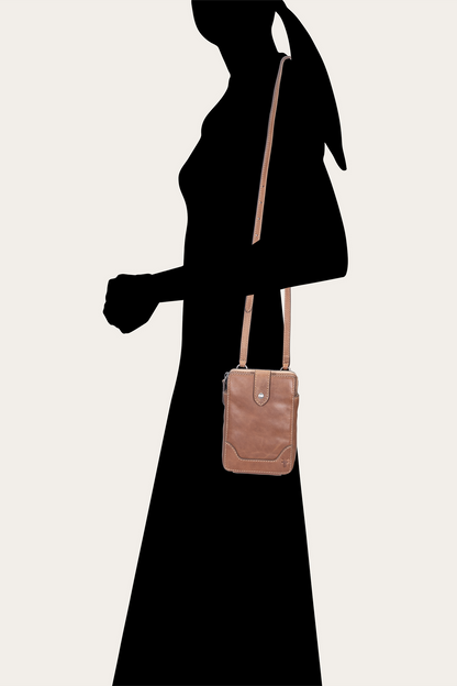 Frye Premium - Melissa Beige Phone Crossbody