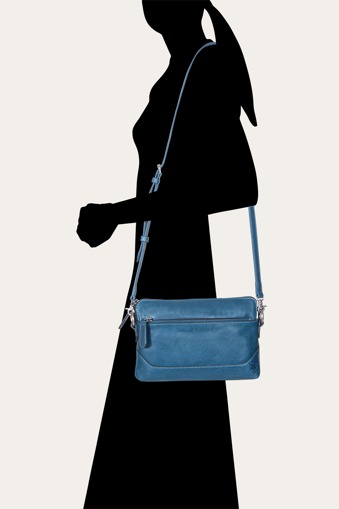 Frye New - Melissa Steel Crossbody Wristlet