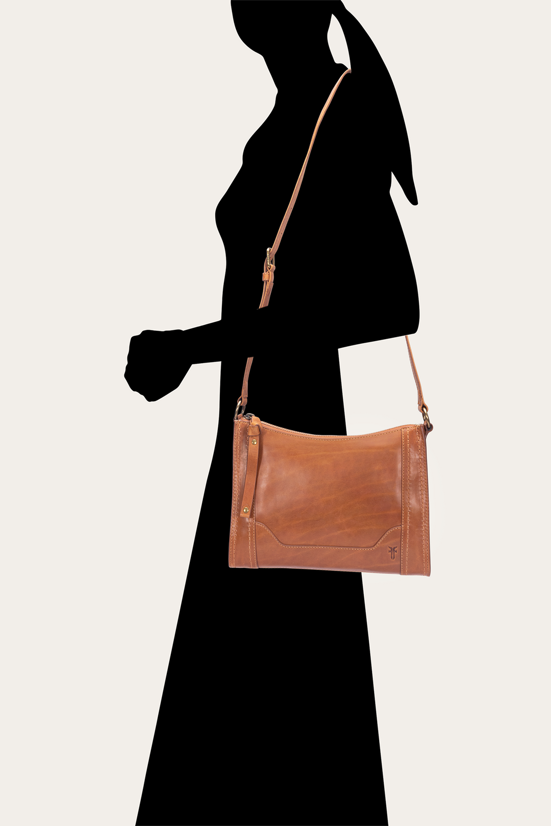 Frye Quality - Melissa Zip Crossbody in Burnt Terracotta