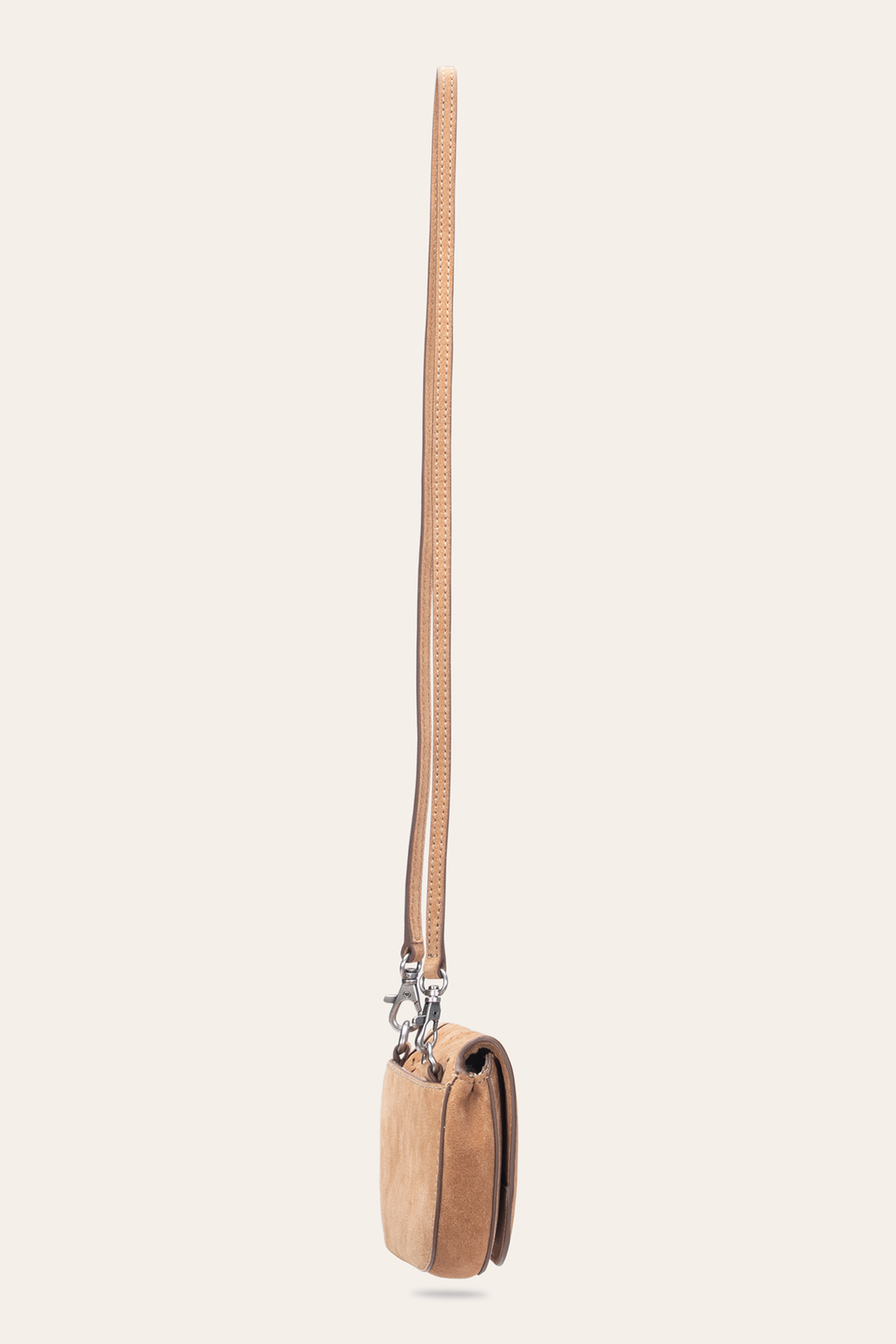 Frye Best Seller - Stella Suede Wallet Crossbody in Beige