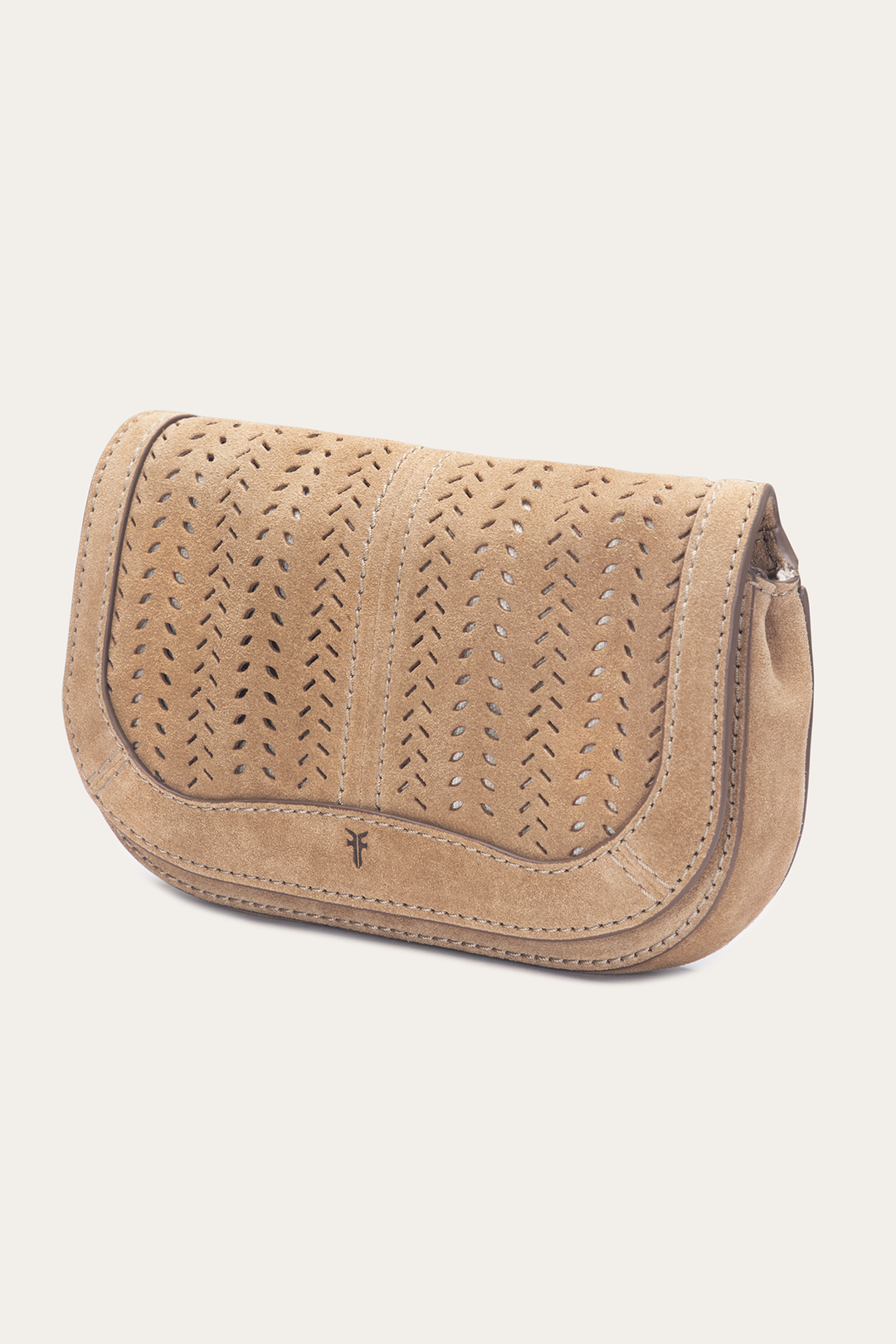Frye Best Seller - Stella Suede Wallet Crossbody in Beige