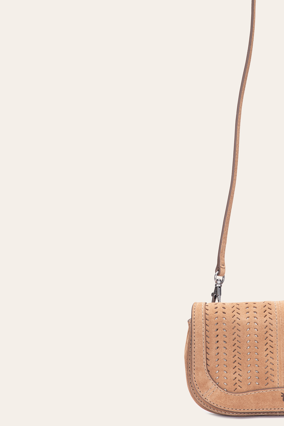 Frye Best Seller - Stella Suede Wallet Crossbody in Beige