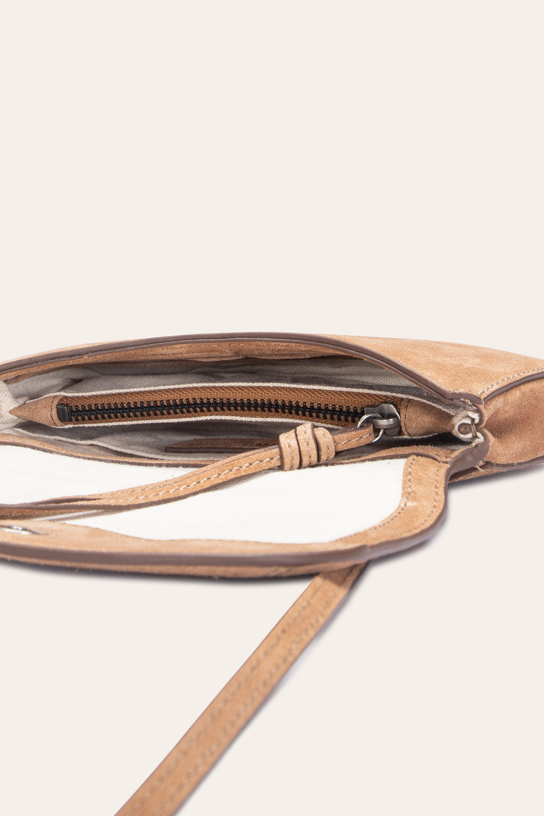 Frye Best Seller - Stella Suede Wallet Crossbody in Beige