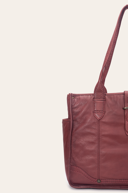 Frye Exclusive - Campus Burgundy Tote
