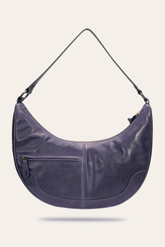 Frye Deals - Melissa Crescent Hobo in Eggplant