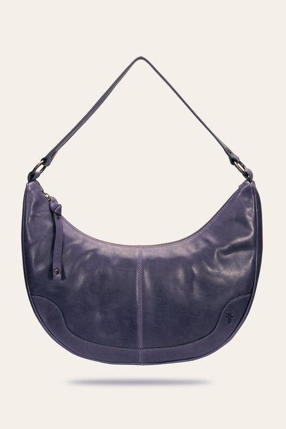 Frye Deals - Melissa Crescent Hobo in Eggplant