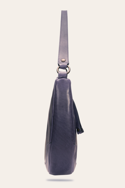 Frye Deals - Melissa Crescent Hobo in Eggplant