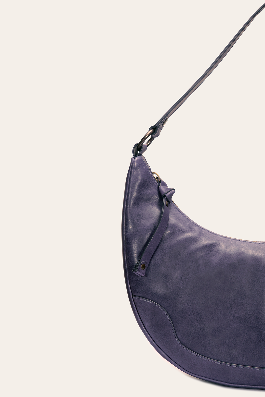 Frye Deals - Melissa Crescent Hobo in Eggplant