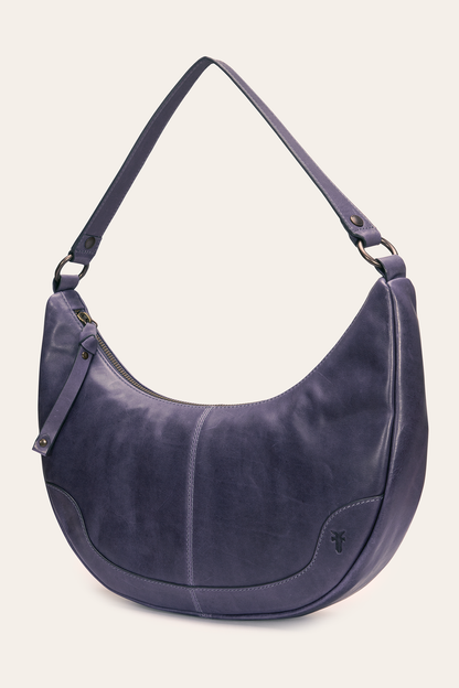 Frye Deals - Melissa Crescent Hobo in Eggplant