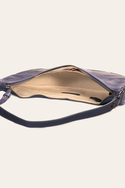 Frye Deals - Melissa Crescent Hobo in Eggplant