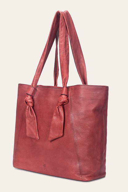 Frye Deals - Nora Knotted Tote in Burgundy