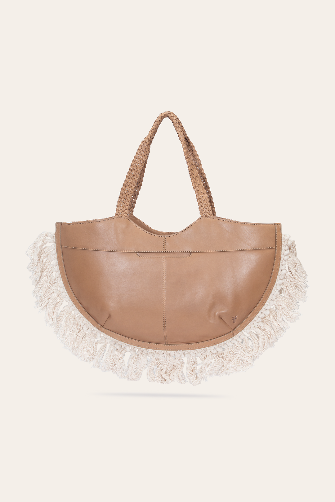 Frye Recommended - Women's Ella Tassel Tote Bag in Beige