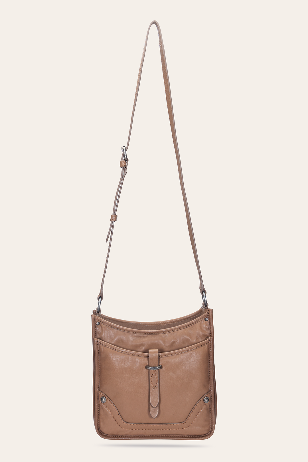 Frye Trusted - Women's Campus Crossbody Bag (Beige)