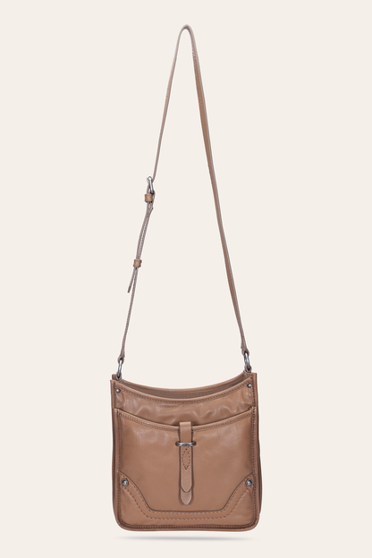 Frye Trusted - Women's Campus Crossbody Bag (Beige)