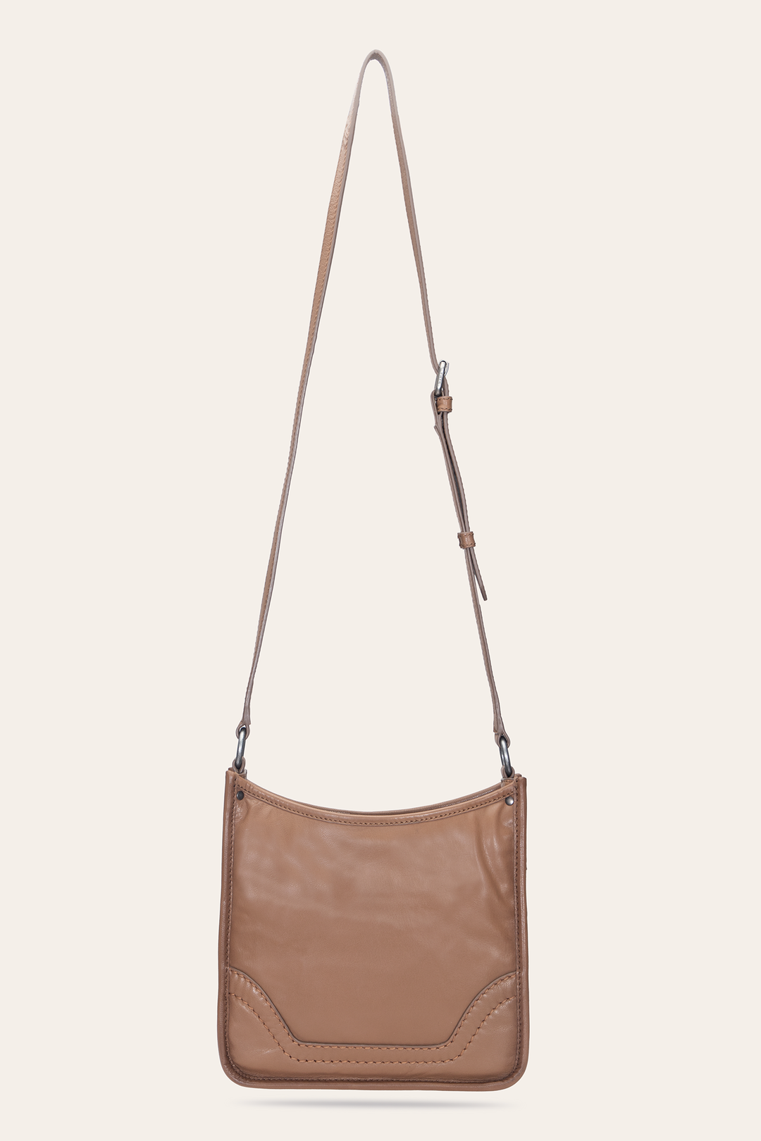 Frye Trusted - Women's Campus Crossbody Bag (Beige)