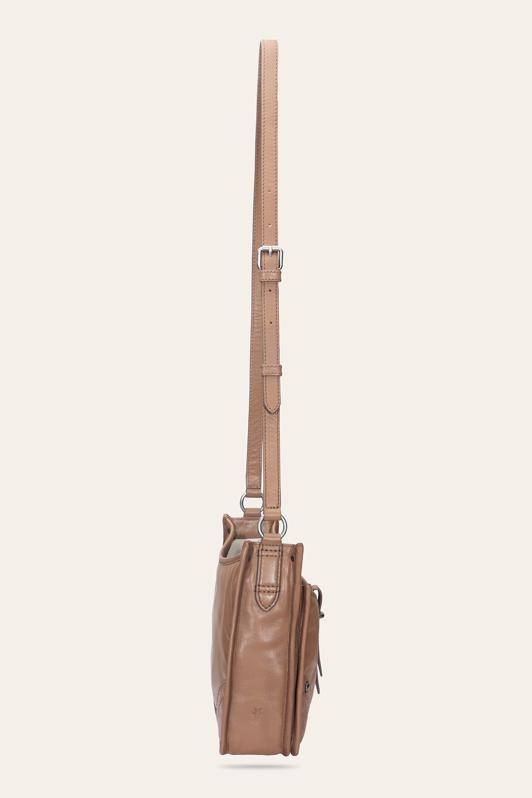 Frye Trusted - Women's Campus Crossbody Bag (Beige)