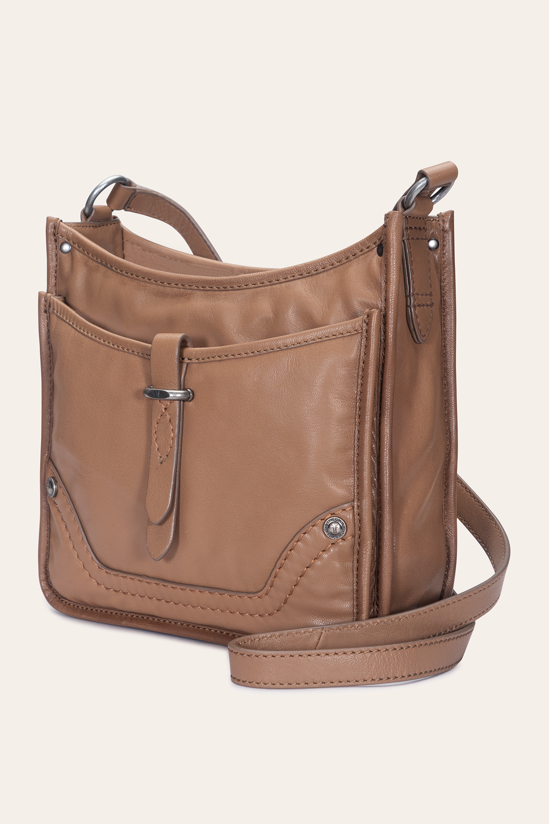 Frye Trusted - Women's Campus Crossbody Bag (Beige)