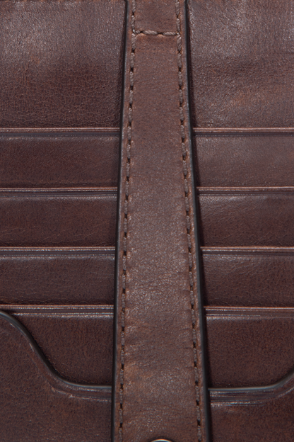 Frye Best Seller - Melissa Dark Brown Snap Card Wallet