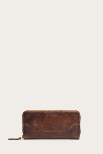 Frye Latest - Melissa Cognac Zip Wallet