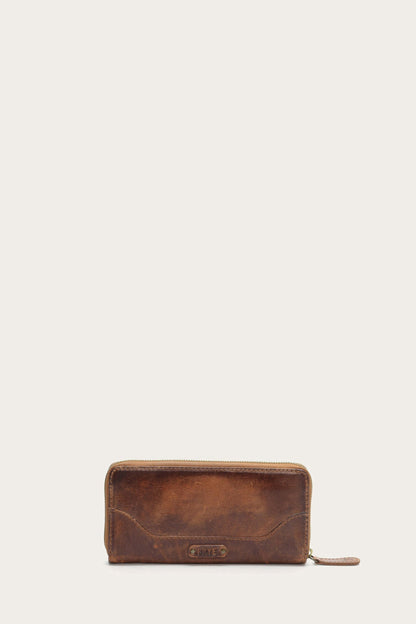 Frye Latest - Melissa Cognac Zip Wallet