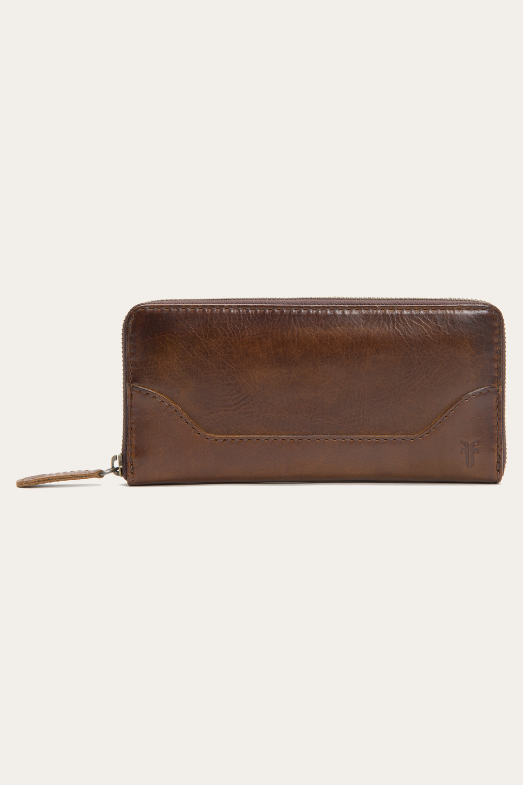 Frye Special Offer - Melissa Dark Brown Zip Wallet