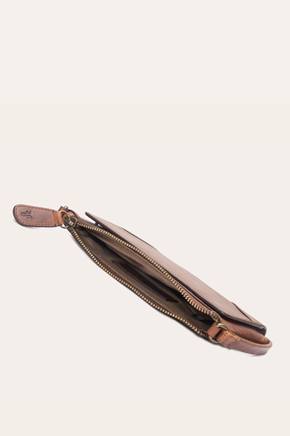 Frye Sale - Melissa Convertible Wristlet Wallet in Cognac