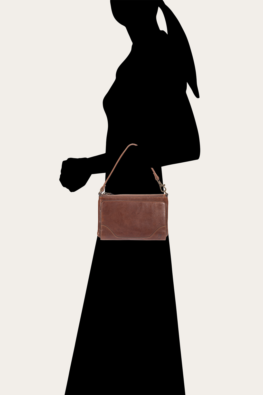 Frye Sale - Melissa Convertible Wristlet Wallet in Cognac