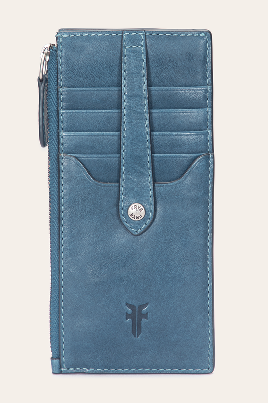 Frye Discount - Melissa Steel Snap Card Wallet