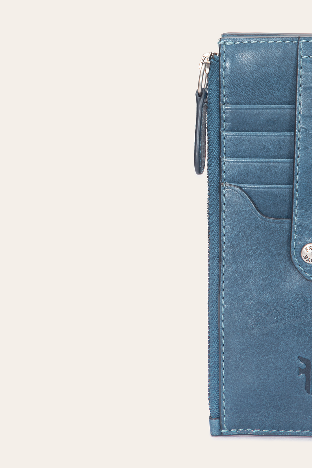 Frye Discount - Melissa Steel Snap Card Wallet