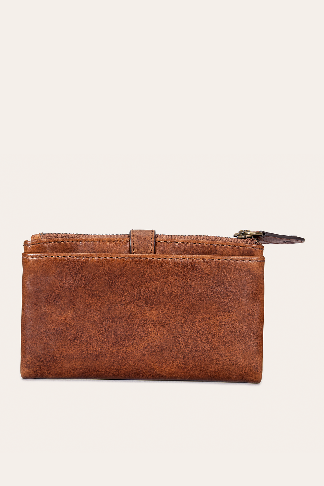 Frye Deals - Melissa Cognac Double Zip Wallet
