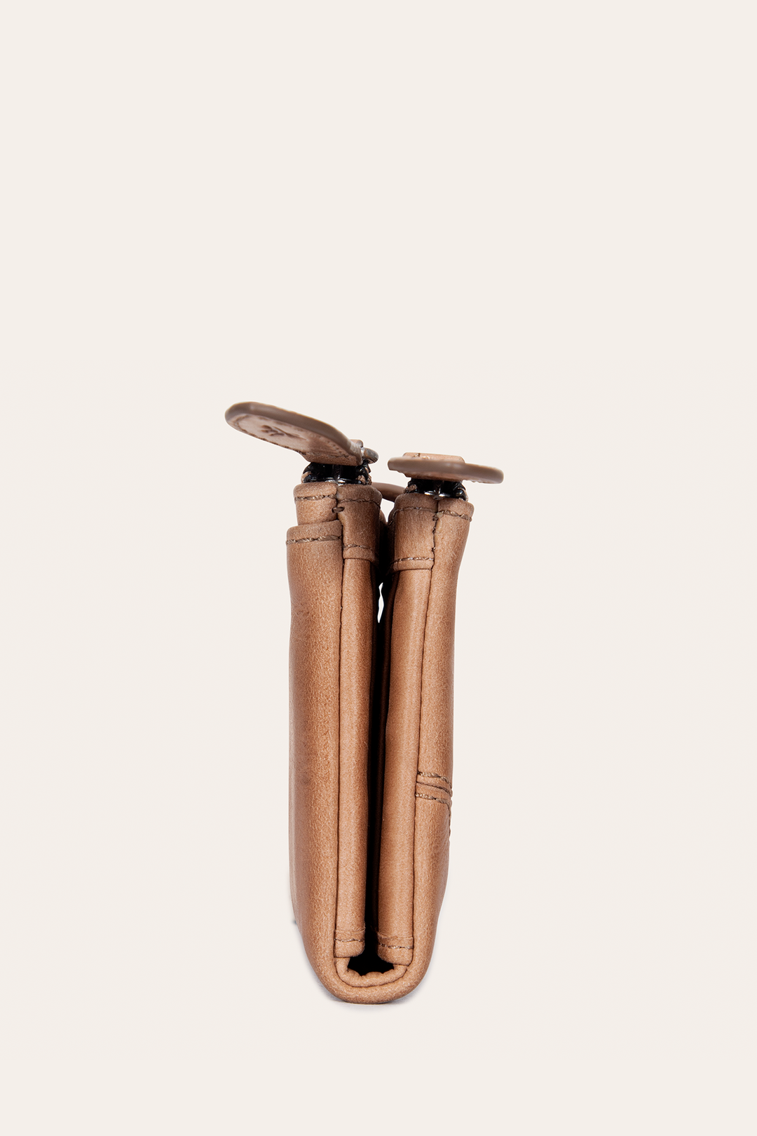 Frye Essential - Melissa Beige Double Zip Wallet